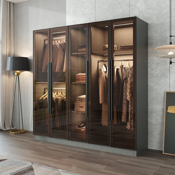 Luxury Storage Wardrobes Cabinets Dressers Garment Display Wardrobes Closets Hangers Armoires De Vetement Modern Furniture