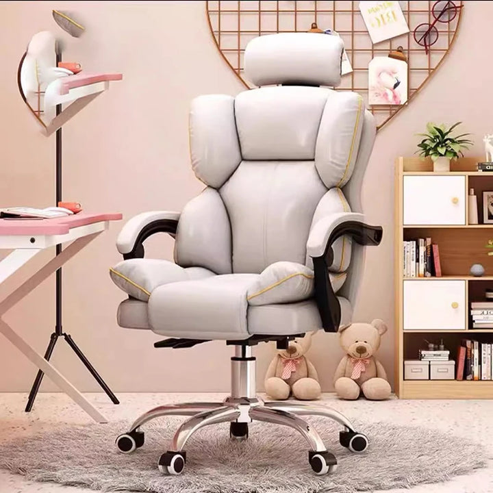 Gaming Computer Ofice Chair Rolling Bedroom Leather Modern Ofice Chair Armchair Executive Comfy Sillas De Gamer Furniture