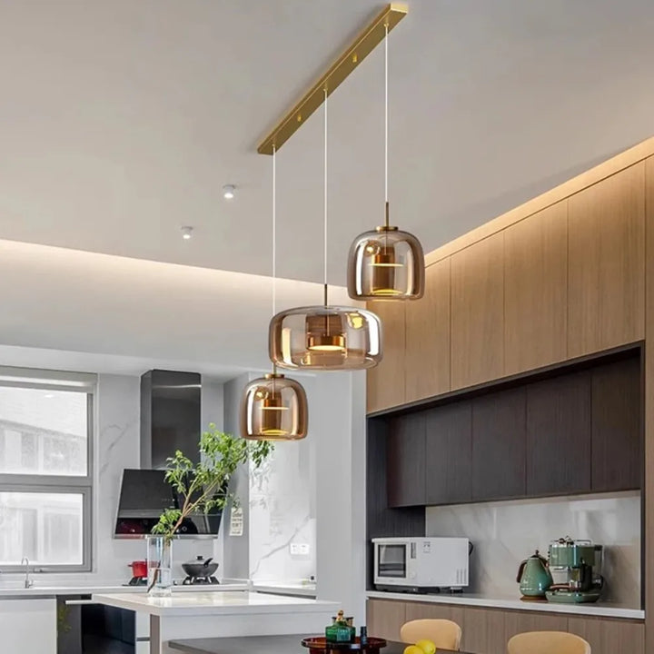 Kitchen Island Pendant Lighting Modern Ceiling Lamp Crystal Chandelier Balcony Corridor Simple Lantern Hanging Fixture for Home