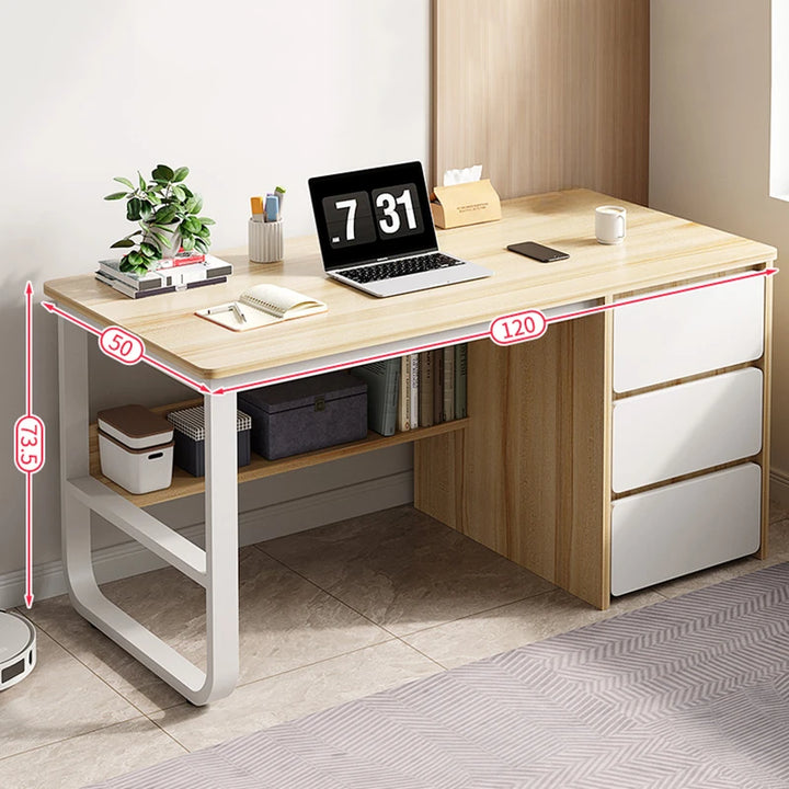 Modern Computer Office Desk Standing Reception Workstation Student Office Desk Bedroom Scrivania Con Cassetti Luxury Furniture