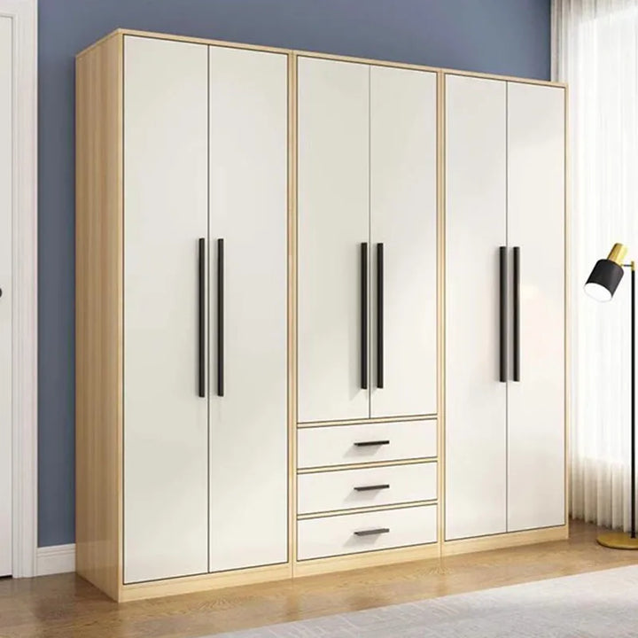 Designer White Wardrobe Space Saving Aesthetic Drawers Hotel Wardrobe Doors Display Apartment Szafa Na Ubrania Home Furniture