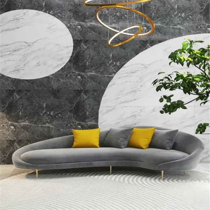 Nordic Office Moon Sofa, Business Meeting Personality Creative Coffee Table Combination Sofa