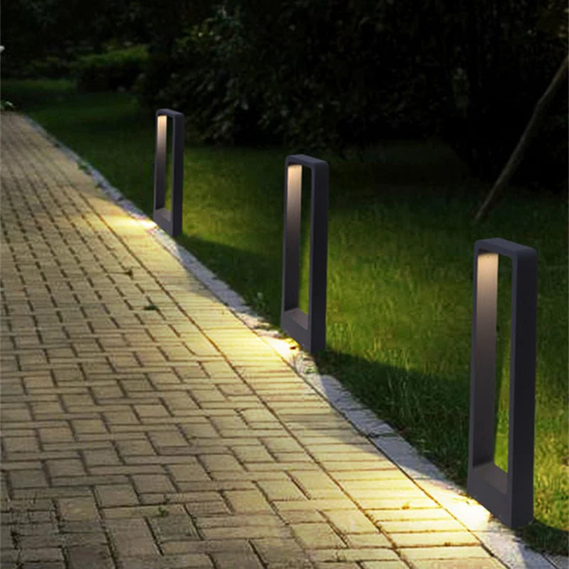 Outdoor Waterproof IP657W LED light source creative new aluminum column Garden Path Plaza Landscape Lawn Lamp AC85-265V