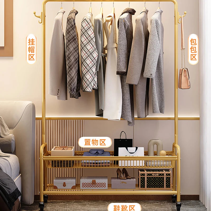 Living Room Library Clothing Rack Nordic Library Wardrope Clothing Rack Shelves Shoes Guarda Roupa Hallway Furniture LQQ35XP