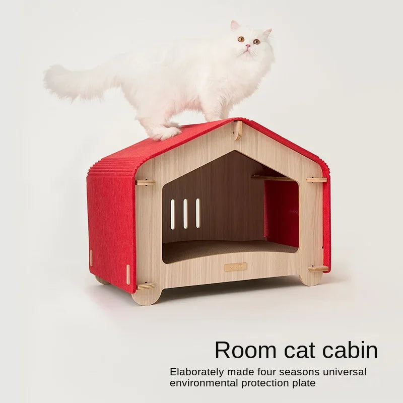 Cat Bed Litter House Mat Cat Scratch Board Dog Litter House Supplies Pet Furniture Cat Accessories Kitten Tree House Dogs Bed