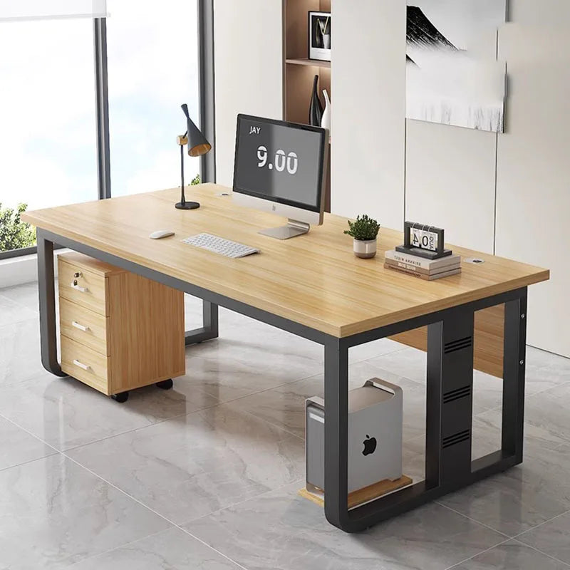 Wooden Computer Desk Storage Living Room Drawers Computer Desk Bureau Comfy Modern Table Pour Ordinateur Office Furniture