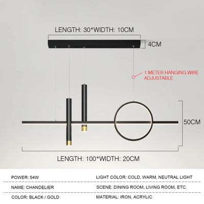 Modern LED Pendant Lamp Kitchen Dining Living Room LED Chandelier For Home Decoration Ceiling Spotlight Pendant Lighting Fixture