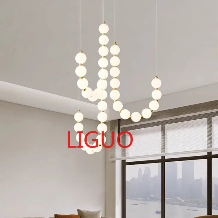 Nordic home decoration, stair chandelier, living room bedroom and dining room Pendant lights, ceiling light, indoor lighting