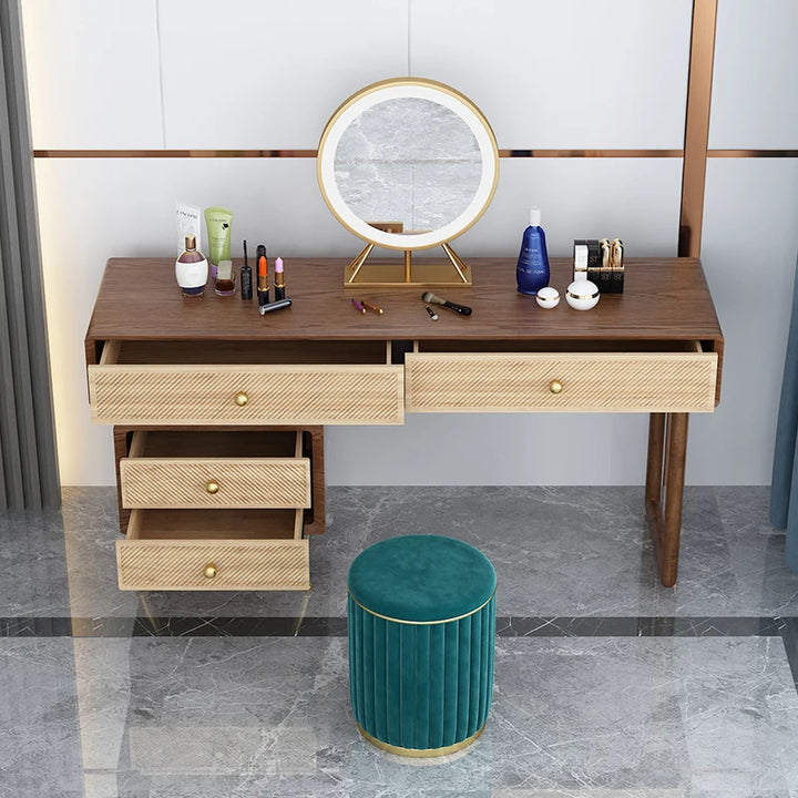 Modern Bedroom Vanity Table Multi Functional Wooden Office Vanity Table Study Simple Makeup Tocador Mueble Home Furniture YY50VT