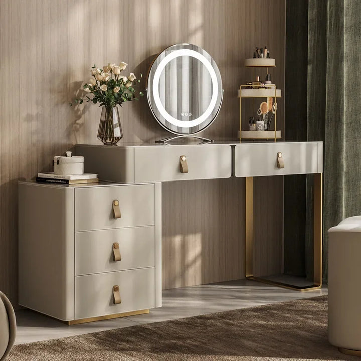 Wood Small Vanity Dressers Luxury Makeup Table Girl Nordic Toilet Dressers Bathroom Vanity Meuble De Chambre Dresser Furniture