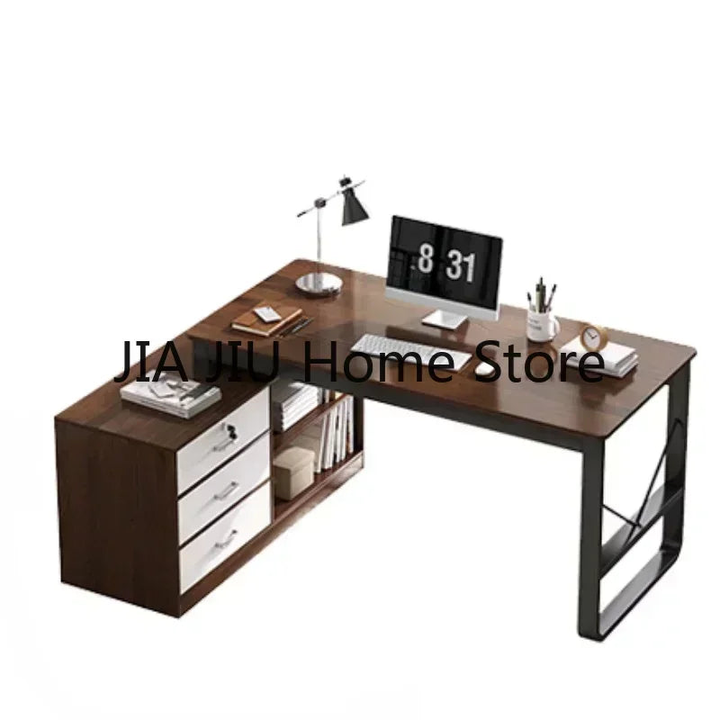 Employee Work Office Desks Table Modern Home Computer Office Desks Simplicity Drawers Escritorio Ordenador Furniture QF50OD