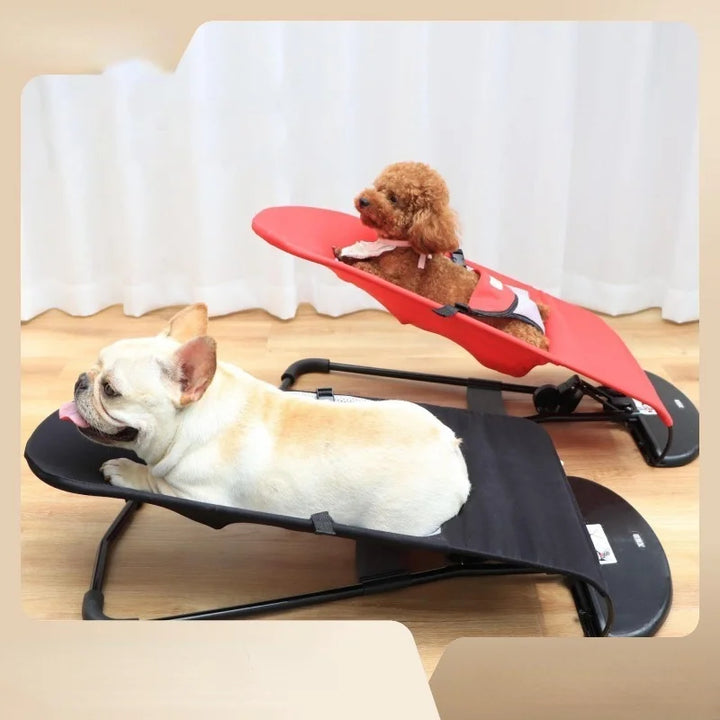 Dog Rocking Chair Dog Kennel Puppy Sleeping Mat Pet Rocking Bed Hammock Corgi Teddy Pit Bichon Folding Off The Ground Bed