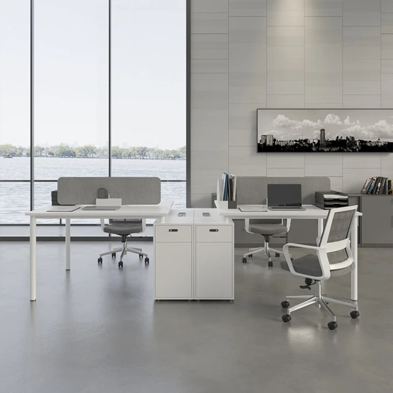 Standing Computer Work Desk Reception Study Modern Staff Work Desk Gadgets Single Scrivania Angolare Work Furniture HD50WD