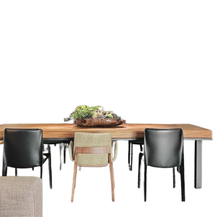 Modern Dinner Table Kitchen Home Service American Creative Unique Table Steel Art Beautiful Meeting De Comedor Home Furniture