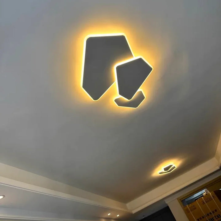 Nordic Modern Geometric Ceiling Lamp Living Room Bedroom Dining Room Kitchen Dining Room Study Decor Lighting Led Light Indoor