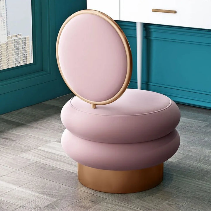 Nordic stools, internet celebrities, dressing stools, lazy people, makeup chairs, backrests, manicure , simple and luxurious