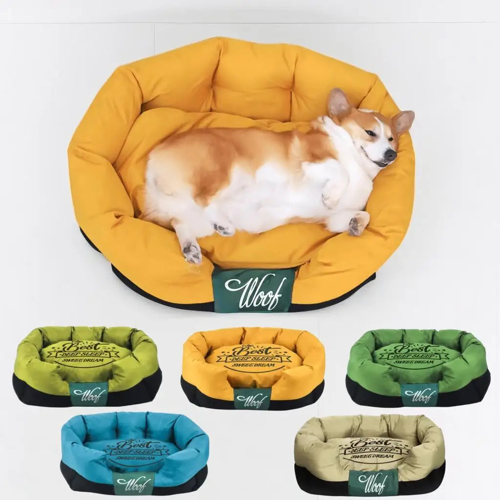 Taffeta Soft Double-Side Pet Cat Dog Bed Cushion House Sofa Kennel Soft Dog Cat Warm Bed Pet Blanket Accessories Medium Kennel