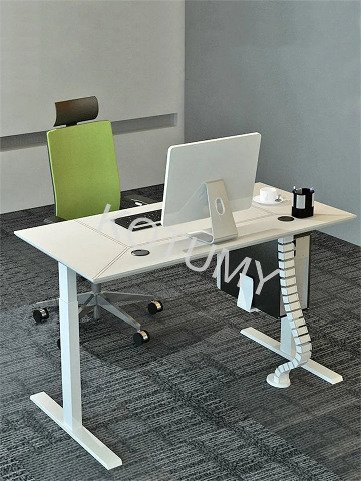 Hand Vertical Elevating Office Table Adjustable Frame Height Vertical Office Table Ergonomic Memory Control Home Office Table