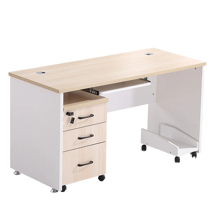 Cabinet Drawer Office Desks Simplicity Modern Computer Single Person Office Desks Assemble Simple Escritorios Furniture QF50OD