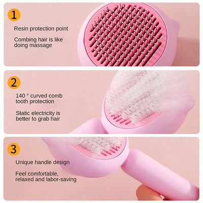 Double Sided Hair Removal Brushes Pet Grooming Accessories Cat and Dog Comb Animal Massage Supplies