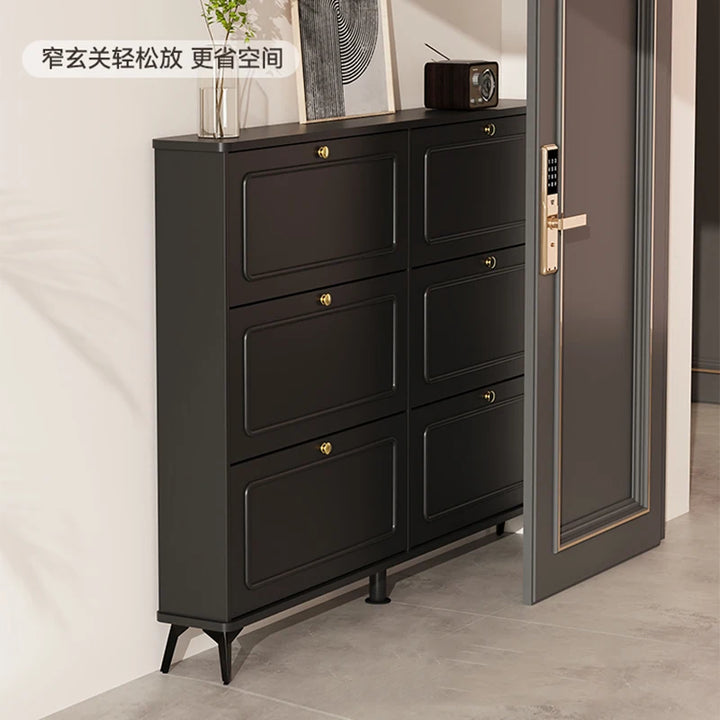 Modern Wooden Shoe Rack Cabinet Storage Unit Shoe Rack Black Small Nordic Muebles Recibidores De Entrada Entrance Hall Furniture