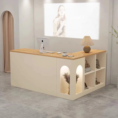 Cashier Counter Reception Desks Lectern Front Modern Store Reception Desks Luxury caisse enregistreuse Office Furniture WJ25XP