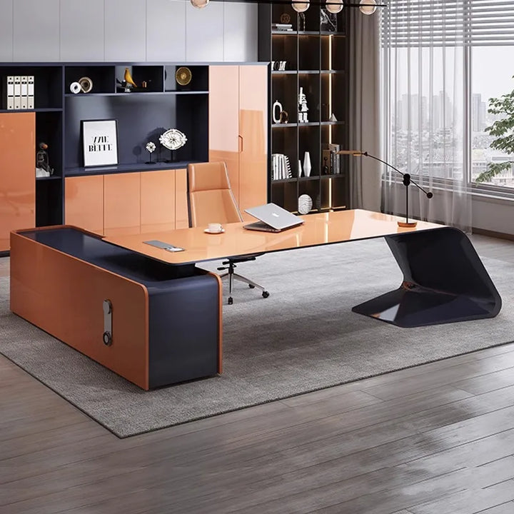 Luxury Italian Office Desks Living Room Simplicity Clerk Office Desks Combination Escritorio Habitacion Office Furniture RR50OD