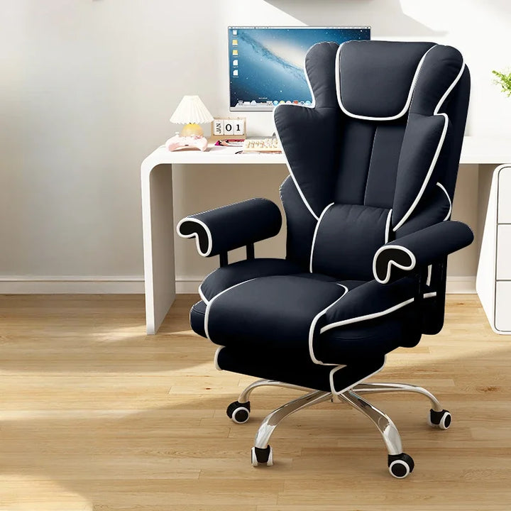 Support Back Rotating Office Chair Executive Design Comfy Ergonomic Office Chair Kawaii White Sillas De Oficina Salon Furniture