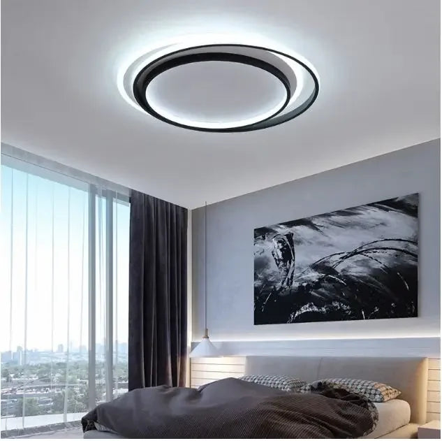 Nordic bedroom lamp ceiling lamp simple modern led creative personality study room lamp round room lamp