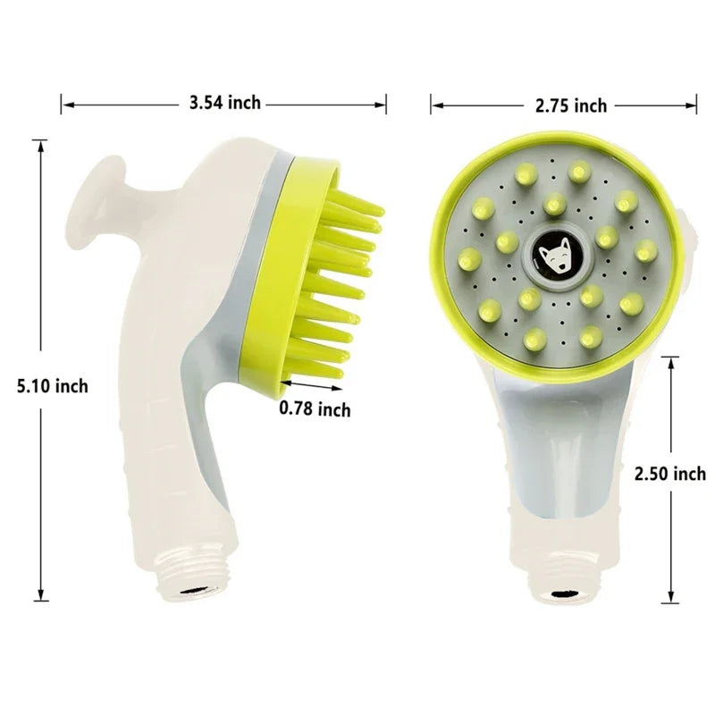 Pet shower head bath brush dog cat bath comb pet toiletries accessories sprinkler animal wash dog shower pet bath tool