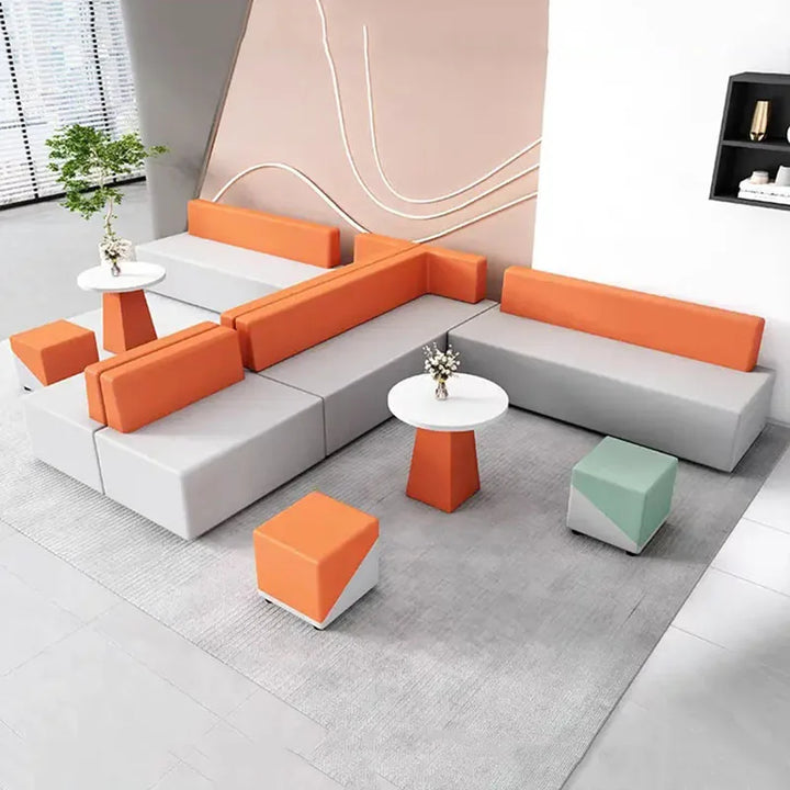 Booth Seating Commercial Sofa Modern Cinema Lounge Minimalist Couches Salon Floor Sofa Individual Modernos Furniture Living Room