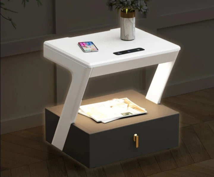 Modern Luxury Smart Wireless Charging Nightstand - WKNS