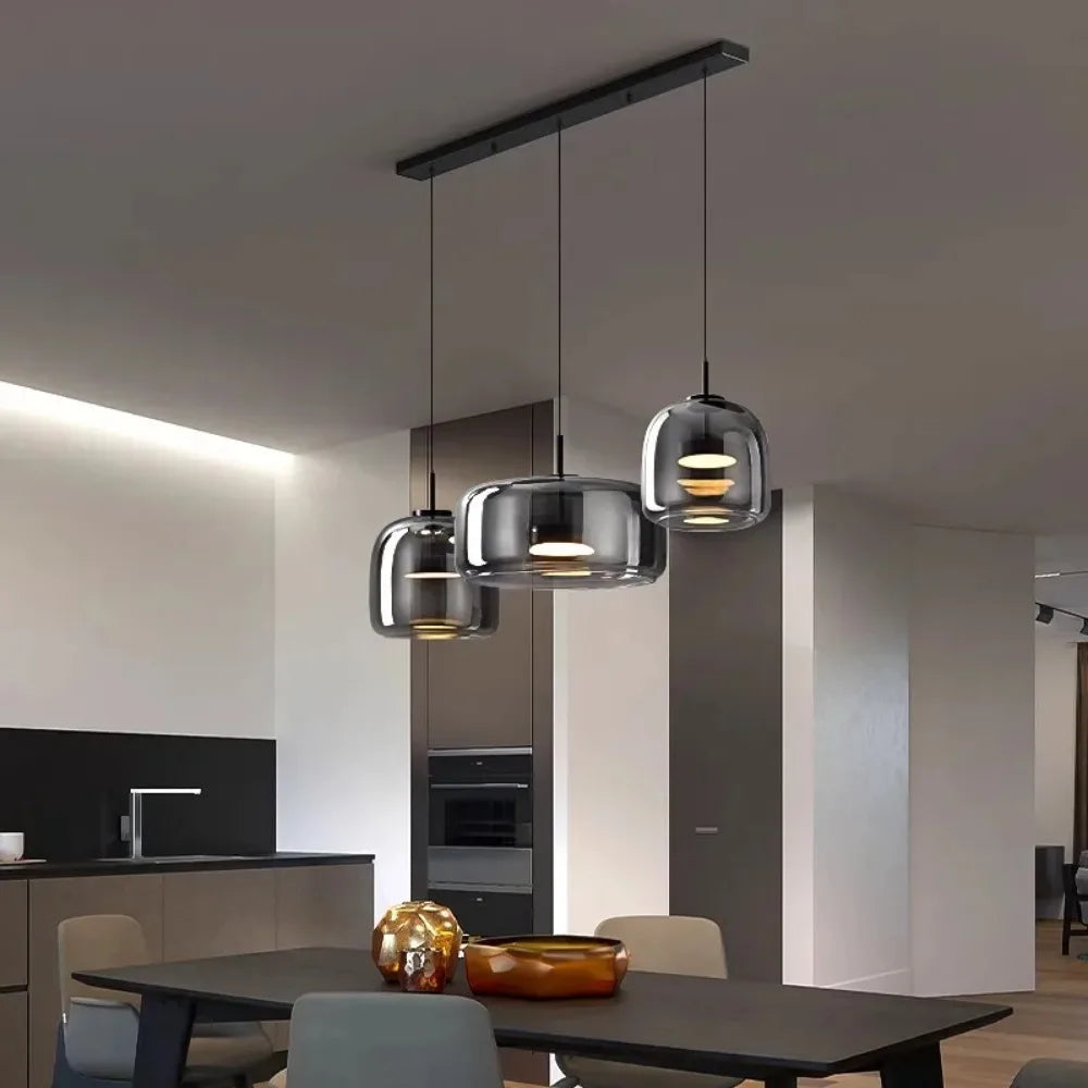 Kitchen Island Pendant Lighting Modern Ceiling Lamp Crystal Chandelier Balcony Corridor Simple Lantern Hanging Fixture for Home