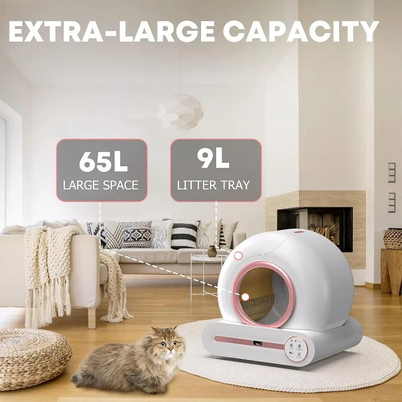 Self Cleaning Litter Box Automatic Smart Toilet for Cats Sandbox Cat Pet Supplies Fully Enclosed Litter Tray Global Versions New