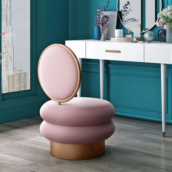 Nordic stools, internet celebrities, dressing stools, lazy people, makeup chairs, backrests, manicure , simple and luxurious