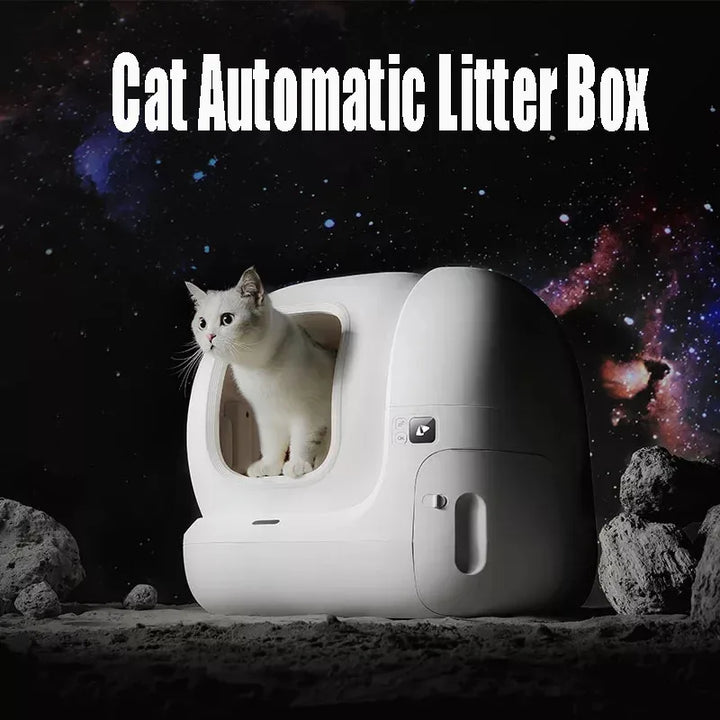 MiFunny 76L Cat Litter Box Large Capacity Intelligent Filter Pets Sand Box Self-cleaning Cats Automatic Self Cleaning Toilet WC