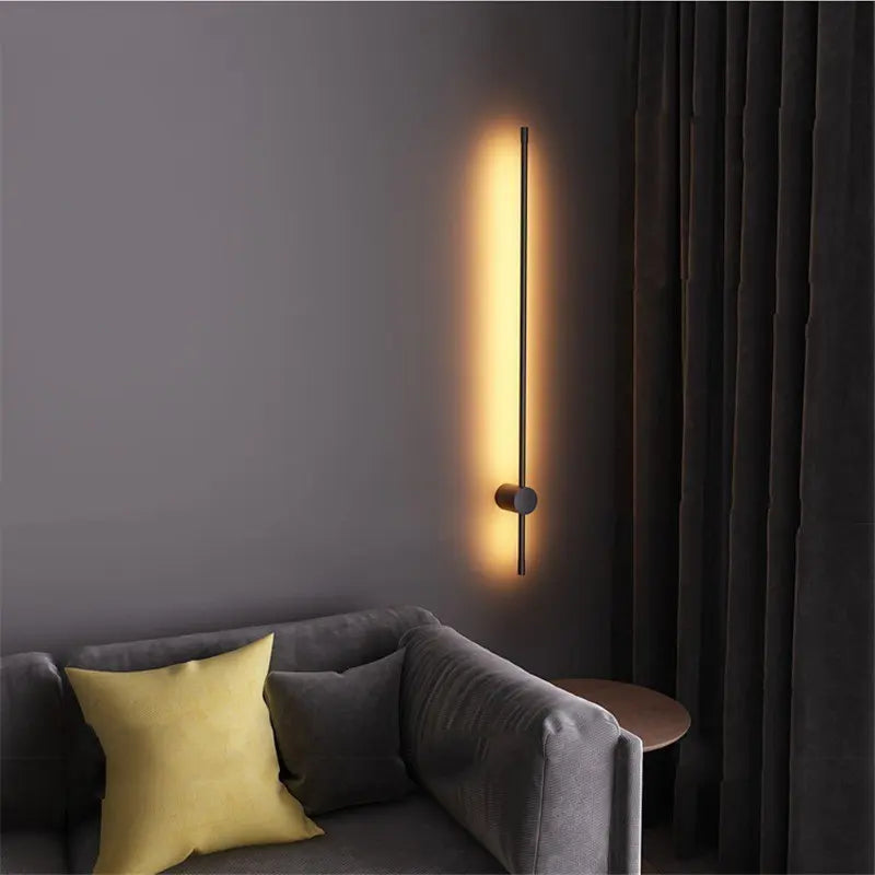 Minimalist LED Wall Lights Long Strips Creative Wall Sconces Living Room Bedroom Home Sofa Background Decor Lamps Bedside Light