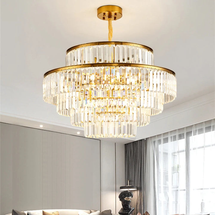 Modern LED Crystal Luxury Chandelier For Hall Living Dining Room Bedroom Decoration Ceiling Lamp Home indoor Luxury Suspension