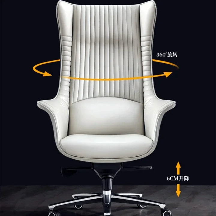 Swivel Boss Office Chair Computer Leather Conference Reclining Office Chair Ergonomic Comfy Sillon Oficina Furniture SR50OC