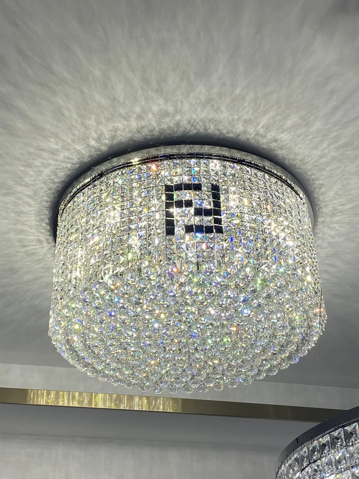 Brand New Product Round Artistic Starry Shinning Ceiling Light Lamp Lustre Chandelier Lighting Living Room