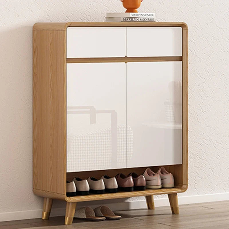 Wooden Shoe Rack Modern Hallway Cabinet Living Room Shoe Rack Small Side Slinky Zapateros Muebles Aesthetic Room Furniture