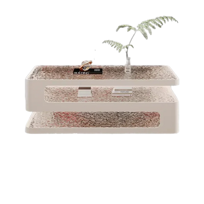 Rectangle Luxury Clear Coffee Table Modern Design Simple Glass Nordic Coffee Tables Mobile Low Mesa Auxiliar Salon Furniture