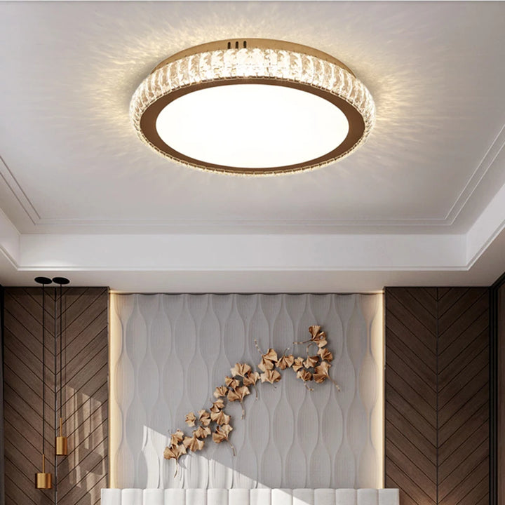 LED Luxury Crystal Ceiling Lights Home Chandelier for Living Room Bedroom Decor Aisle Corridor Ceiling Lamp Lustre Lampara techo