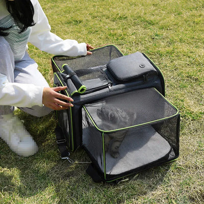 Portable Pet Shoulder Bag Cat Carrier Breathable Puppy Cat Bag Outdoor Travel Backpack Pet Dog Cat Transport Carrying Handbag 10d