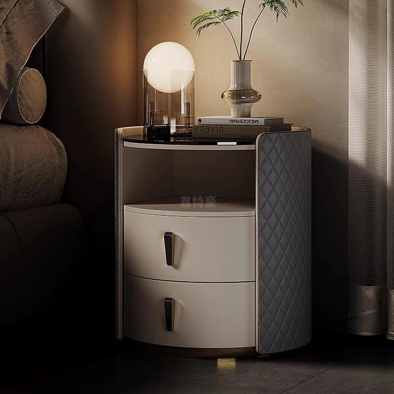 Side Bedroom Bedside Table Dressers Coffee Drawers Mesa Lateral Mirror Cabinets Storage Muebles Para El Hogar Salon Furniture