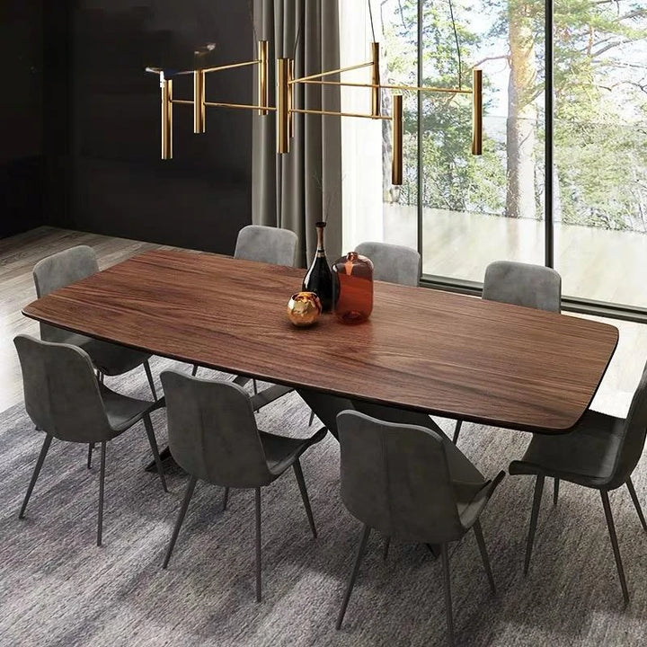 Nordic Dining Table Modern Rectangular Creative Size Apartment Solid Wood Dining Table Designer Industrial Style Furniture