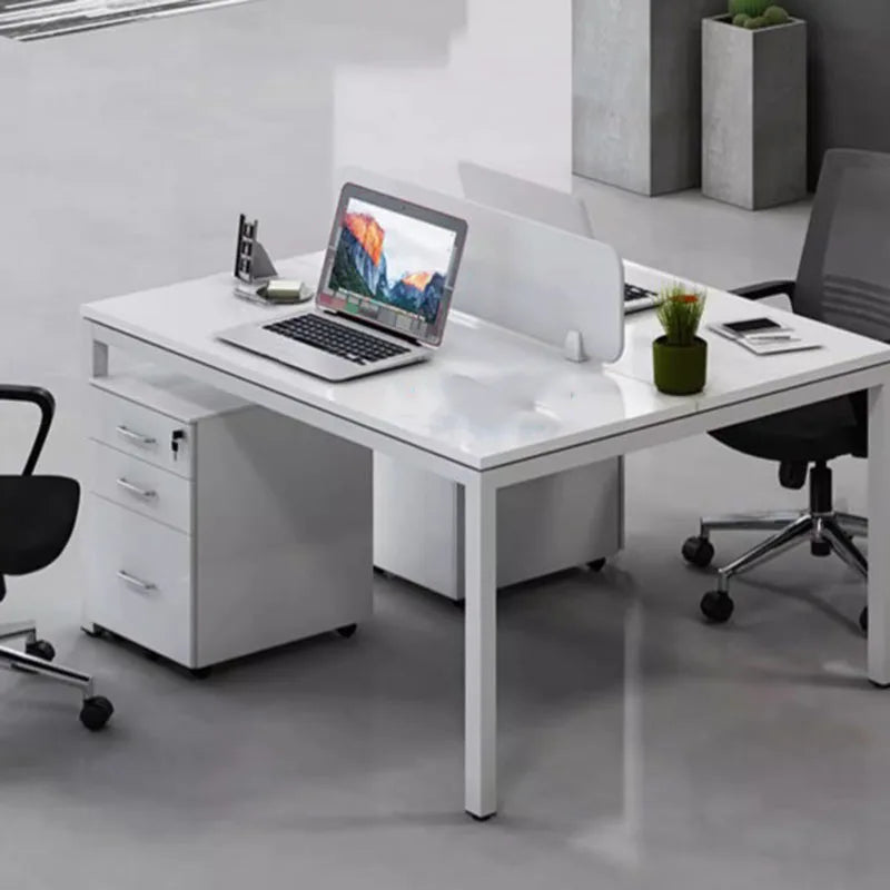 Modern Cabinet Computer Table Office Aesthetic Writing White Computer Desks Laptop Drawers Mesas De Computador Home Furniture