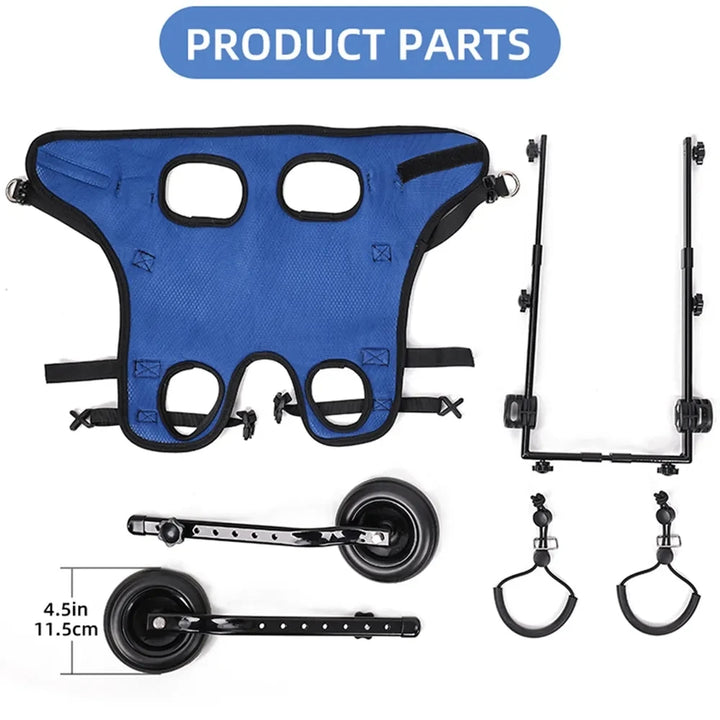 Disability Dog Wheelchair for Hind Legs Support | Adjustable Pet Walk Booster