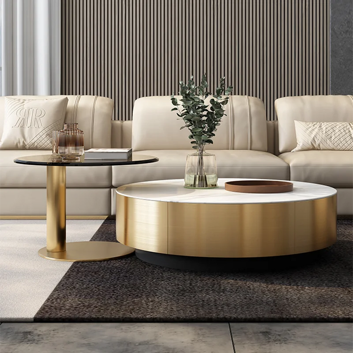 Luxe Round Center Floor Table Ensemble