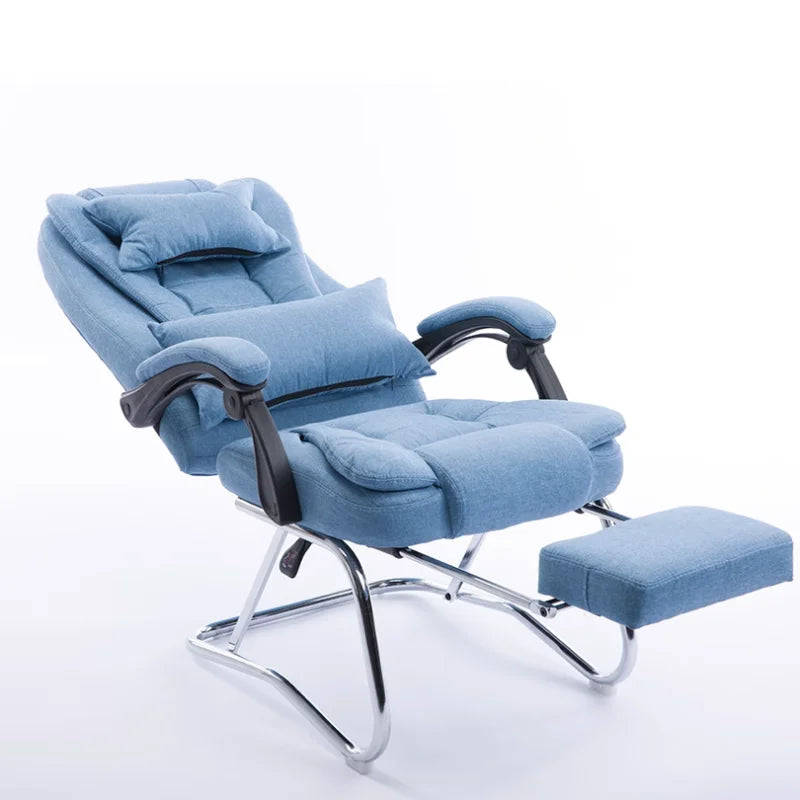 Comfy Leather Office Chairs Comfort Rolling Lounge Throne Office Chairs Nordic Pedicure Recliner Chaise De Bureaux Furniture WRX